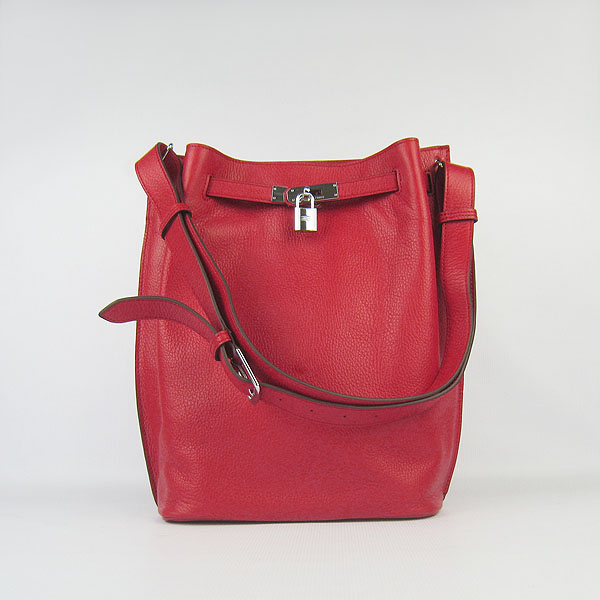 Replica Hermes Jypsiere 34 Togo Leather Messenger Bag Red H2804 - 1:1 Copy